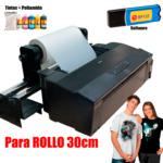 Impresora Textil DTF rollo 30 cm